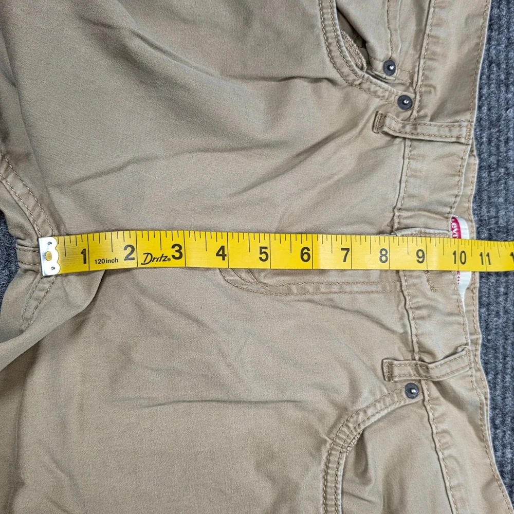Levis 511 Slim Sueded‎ Pants Boys Size 18 Regular Khaki Tan Distressed